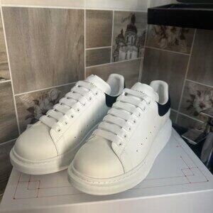 Alexander McQueen Cream and Black Sneakers
